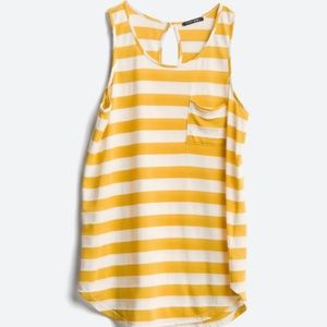 Papermoon Egan One Pocket Knit Top XL mustard